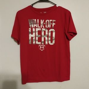 Boys size large kids under armour shirt